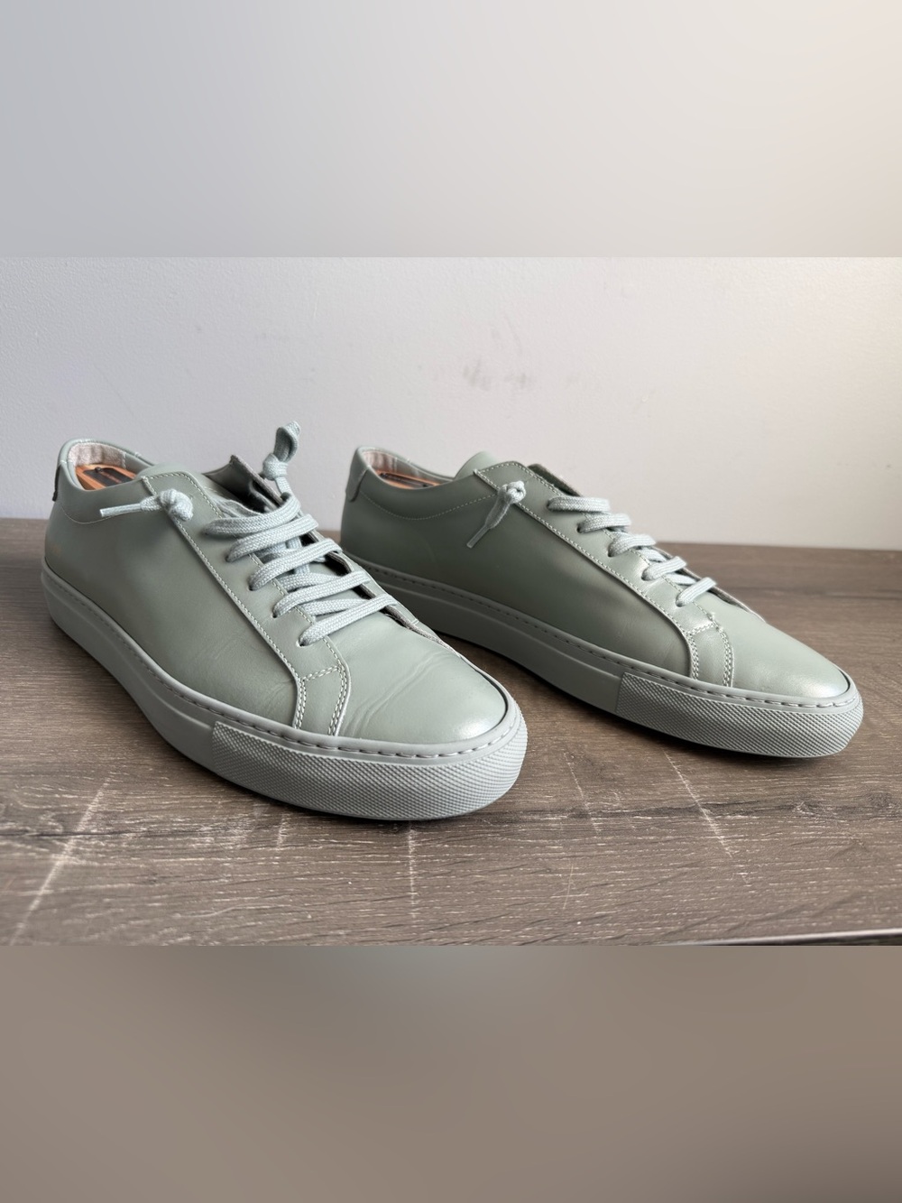 Common Projects Low-Top Sneakers in Light Sage Green - Picture 2 of 7